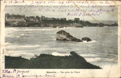 VINTAGE POSTCARD Biarritz Seen from Of the Lighthouse