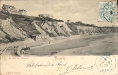 VINTAGE POSTCARD Biarritz The coast of Basques