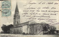 VINTAGE POSTCARD Begadan Romance Church Of Saturnin Saint