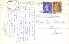 VINTAGE POSTCARD Vichy the Large Basin Of the Park Of Allier