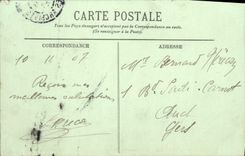 VINTAGE POSTCARD Paris the Street Of Peace And the Boulevard Of the Nasturtiums Taken Of the Place De I' Opera