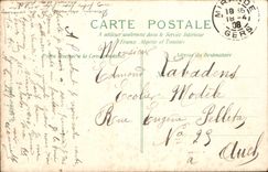 VINTAGE POSTCARD Paris Column Of the Bastille Barouche Horses