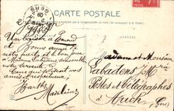 VINTAGE POSTCARD Cauterets Cascades De Cerisxy Vue Of the Road