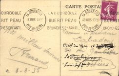 VINTAGE POSTCARD Bourboule Clemenceau Boulevard