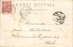 VINTAGE POSTCARD Barbotan Establishment Of Muds And D' Hydrotheraple