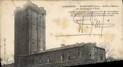 VINTAGE POSTCARD Gascogne Bassoues Old Castle of the archbishops of Auch
