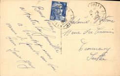 VINTAGE POSTCARD Brittany Morgat the beach