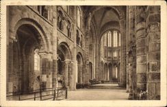 CPA Le Mont Saint Michel L'abbaye Interieur de l'eglise romane