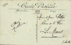 CPA Le Mont Saint Michel Vue generale prise de la digue Train 