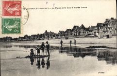 VINTAGE POSTCARD La Baule Boulevard De I' Ocean Seen Towards the Casino Children