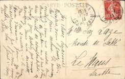 VINTAGE POSTCARD La Baule Departure For the Bath