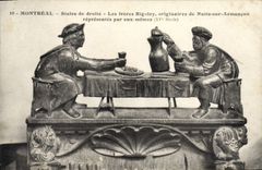 VINTAGE POSTCARD Montreal Stalls Of Right-hand side the Brothers Rigoley Nights on Armancon