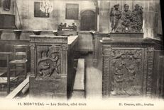 La POSTAL Montreal de la VENDIMIA las paradas Derecho-echó a un lado