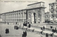 CPA Montpellier Arc De Triomphe Et Palais De Justice
