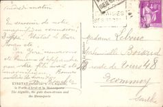 MODERN CARD Etretat the Needle the door of Downstream and Manneporte