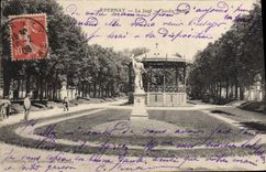 VINTAGE POSTCARD Epernay Jard Public garden Kiosk