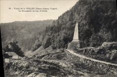 VINTAGE POSTCARD Valley To pare the Monument with the Lake Alfeld