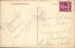 POSTAL Evreux de la VENDIMIA la catedral una de la torre vista de la flecha