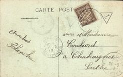 VINTAGE POSTCARD Good Water the Casino Seen from of the green mountain