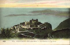 CPA Cote D'Azur Eze Vue Generale