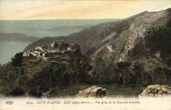 Dimensión de la POSTAL de la VENDIMIA del azul de Eze vista de la nueva cornisa
