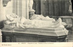 VINTAGE POSTCARD Dreux Vault St Louis Tomb Of the Duke De Nemours