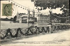 CPA Enghien Les Bains Le Casino Vu De La Nouvelle Jetee