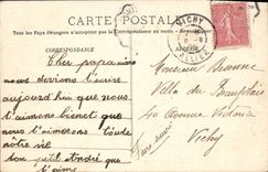 VINTAGE POSTCARD Fontainebleau the Drill the Falls De Franchard