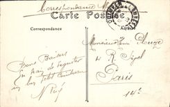 VINTAGE POSTCARD Quimper the Battle field