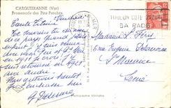 CPM Carqueiranne Promenade Des Pins Penches