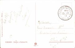 Campana-torre del Duomo E de Firenze de la POSTAL de la VENDIMIA