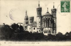 POSTAL Lyon Notre Dame De Fourviere Apse de la VENDIMIA