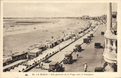 VINTAGE POSTCARD La Baule View Of the Beach Towards Pouliguen
