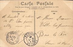 POSTAL Lo santo de la VENDIMIA la granja de perno prisionero entrada del caballo de Militaria del honor