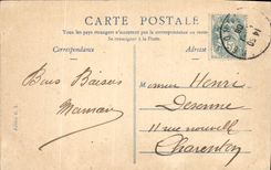 POSTAL Lille de la VENDIMIA la rama del paladar la noche