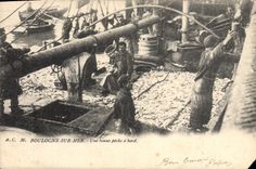 VINTAGE POSTCARD Boulogne On Mer a Good Fishing has Edge