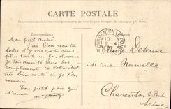 VINTAGE POSTCARD Rheims the Royal Place