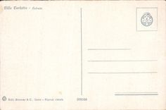 VINTAGE POSTCARD Villa Carlotta Entrata
