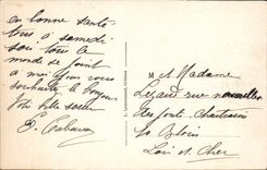 CPA Orleans Interieur De La Cour De I'Hotel De Ville Le Perron Statue de Jeanne d'Arc Cachet Montlivrault