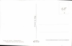 VINTAGE POSTCARD Lago Di Como Cadenabbia Giardino Beyond Carlotta Villa