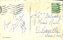 VINTAGE POSTCARD Lindau Am Hafen Boat