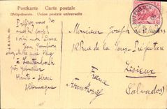 VINTAGE POSTCARD Alsatian Elsasserin Fantasy Folklore