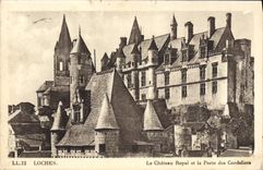 CPA Loches Le Chateau Royal Et La Porte Des Cordeliers