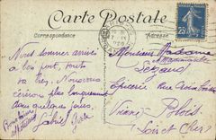 VINTAGE POSTCARD Paris the Street Soufflot And the automobile Pantheon