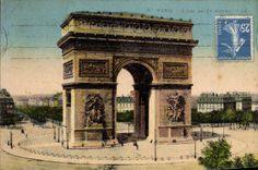 CPA Paris L'Arc De Triomphe
