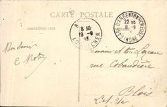 Plata de níquel de la POSTAL de la VENDIMIA en la visión hueco