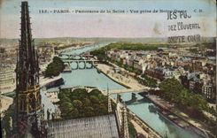 CPA Paris Panorama De La Seine Vue Prise De Notre Dame
