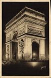 VINTAGE POSTCARD Paris While Strolling Arc de Triomphe De I' Etoile