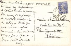 La placa conmemorativa De I' Entree de Orleans de la POSTAL de la VENDIMIA del arco del d de Jeanne tiene Orleans