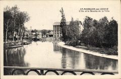 CPA St Pourcain Sur Sioule L'Ile Et Le Moulin De La Ville